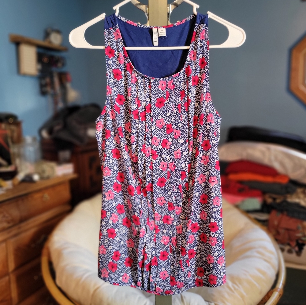 Floral Tank Top Blouse